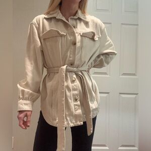 Zara belted shacket